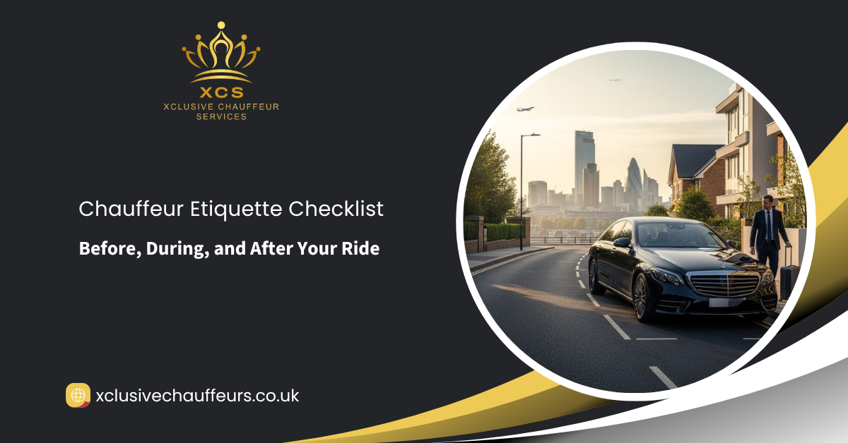 Chauffeur Etiquette Checklist